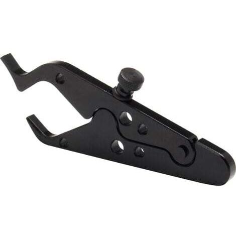 (Noir) Régulateur de vitesse pour moto, pince de guidon pour moto, poignée d'accélérateur en aluminium, clip de verrouillage universel pour poignée de poignet d'assistance à la vitesse