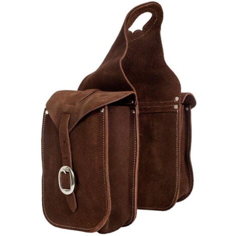 LAKOTA Noir - Sacoche en cuir à pommeau frontal