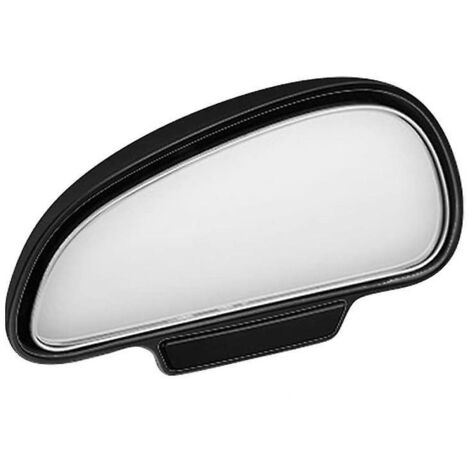 (noir) Seul  Gauche Miroir D'angle Mort Pour Rtroviseur, Miroir D'angle Mort De Voiture De Grand Angle, 360 Degrs Miroir Auxiliaire De Voiture For