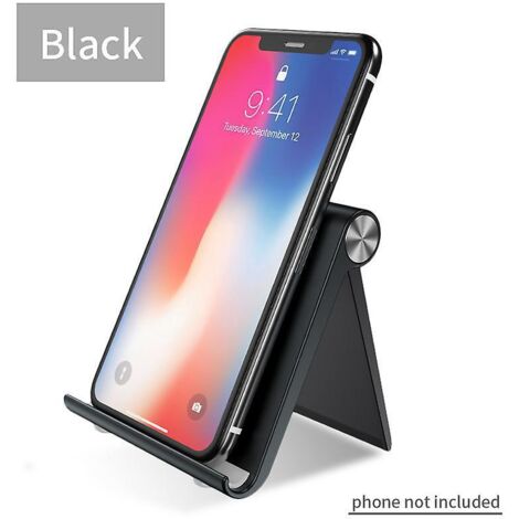 (noir) Support De Tlphone Pliable  Posture Rglable Compatible Avec Iphone 14 Plus Pro Max 13 Mini 12 Galaxy S23 S22 S21 Ultra A13 Redmi 10a Pixel