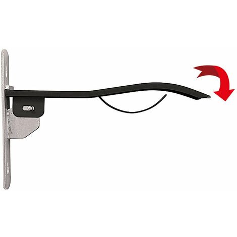 Noir - Tige de selle métallique pliante pour fourgonnette