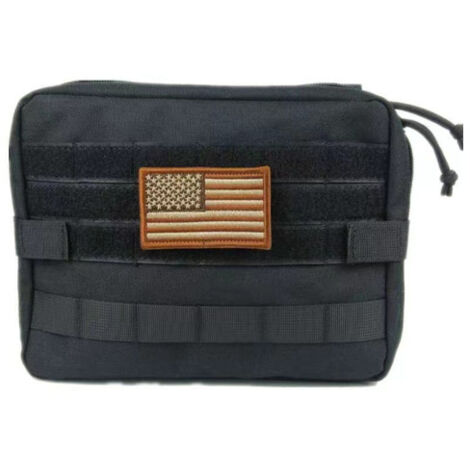 noir Trousse médicale tactique d'extérieur, kit de survie multifonctionnel, trousse de premiers secours, sac de rangement pour outils d'extérieur pour passionnés de matériel militaire