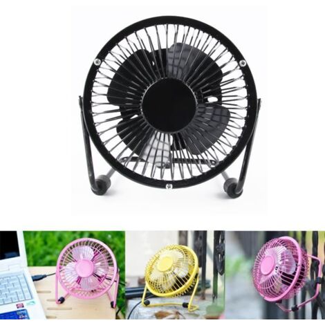 noir usb en métal petit ventilateur portable usb mini ventilateur été petit ventilateur de refroidissement