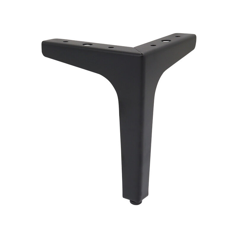 Noir)10cm Lot de 4 pieds de canapé en métal, pieds de meubles de style moderne