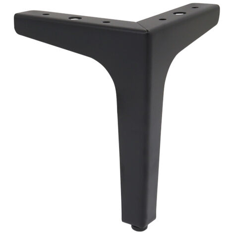 (noir)10cm Lot de 4 pieds de canapé en métal, pieds de meubles de style moderne