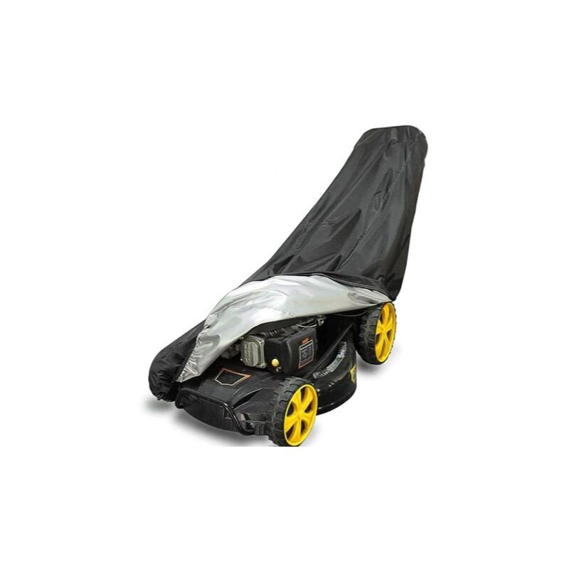 Noir,191x110x67cm)Housse de protection pour tondeuse à gazon en fibres de Oxford tissu, étanche, housse de protection pour tracteur de pelouse