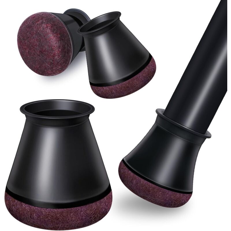 Noir)24pcs Protection Pied de Chaise, Noir pour Embouts de Pieds de Chaise, protecteurs de Sol en , Reduire Le Bruit éviter Les Rayures