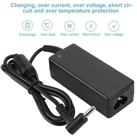 (Noir)Adaptateur secteur - SALALIS - L85943 - 45W - 19.5V - 2.31A - Compatible HP 740015-004