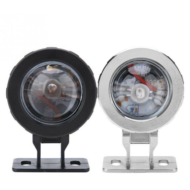 Csparkv - Noir+Argent Lumière de Piscine 10W ave Cotécommande rgb IP65 85-265V Spot led Aquarium Lampe sous-Marine Eclairage Submersible Projecteur