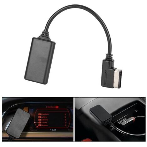 (noir)Câble audio adaptateur Bluetooth 5.0 pour Audi AMI MMI MDI -ABI