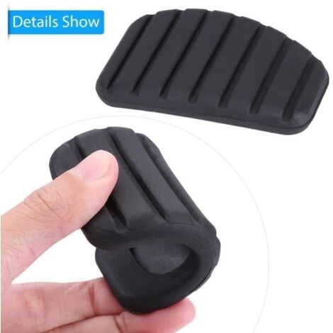 (Noir)Couvre-pédale Caoutchouc - Noir - Compatible Renault Clio, Scenic, Laguna, Kangoo, Espace, Modus