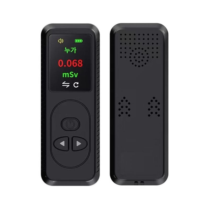 Linghhang - ccykxa (Noir)Détecteur de rayonnement nucléaire compteur Geiger surveillance radioactive en marbre