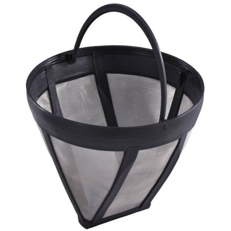 (Noir)FILTRE A CAFE PERMANENT TAILLE 4