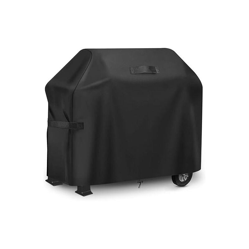 Noir，Housse Barbecue Gaz, Bâche Barbecue 183 x 66 x 130cm, Housse Protection Barbecue Exterieur 420D Tissu Oxford Étanche Protection Solaire, BBQ