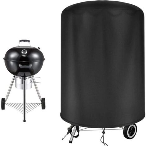 (Noir)Housse de barbecue - Weber - Rond - 210D Oxford - Imperméable - Noir (61x70cm)