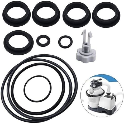 (Noir)Kit de réparation pour filtre à sable - valve de libération d'air et joints toriques pour pompes à filtre à sable