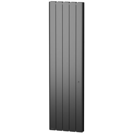 Noirot – Radiateur à inertie en fonte 1500W vertical gris anthracite – Connecté Intuis – Programmation adaptative – Détection fenêtre ouverte - M153225