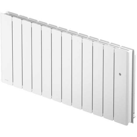 Noirot – Radiateur à inertie fonte 1500W – Bas blanc connecté – Chaleur douce et enveloppante – Application Intuis Connect pour contrôle à distance - M153315
