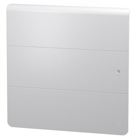 Noirot – Radiateur à inertie fonte 750W horizontal blanc connecté – Programmation intégrée – Compatible Wifi – Dimensions 607x460x112mm
