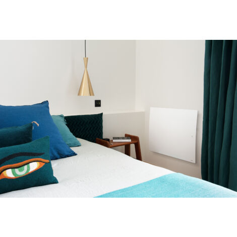 Noirot – Radiateur à inertie renforcée vertical 1500W blanc satiné – Connecté via application – M151215