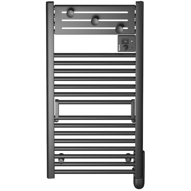 NOIROT Sèche-serviettes électrique connecté – Actibain Connect noir – 500 W – 50 x 101,1 cm