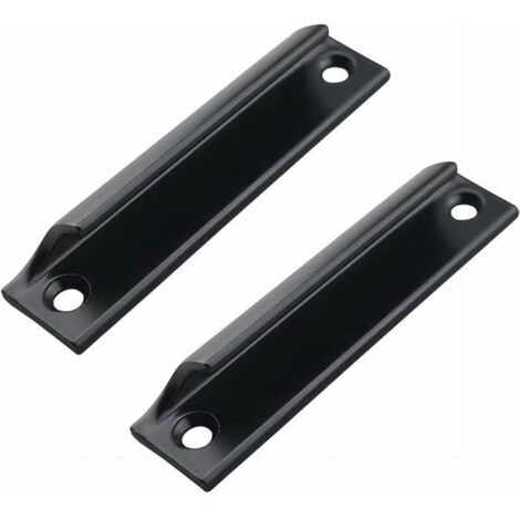 (Noir)Poignée de porte coulissante 90mm - Noir - Encadrée - Accessoire de jardin