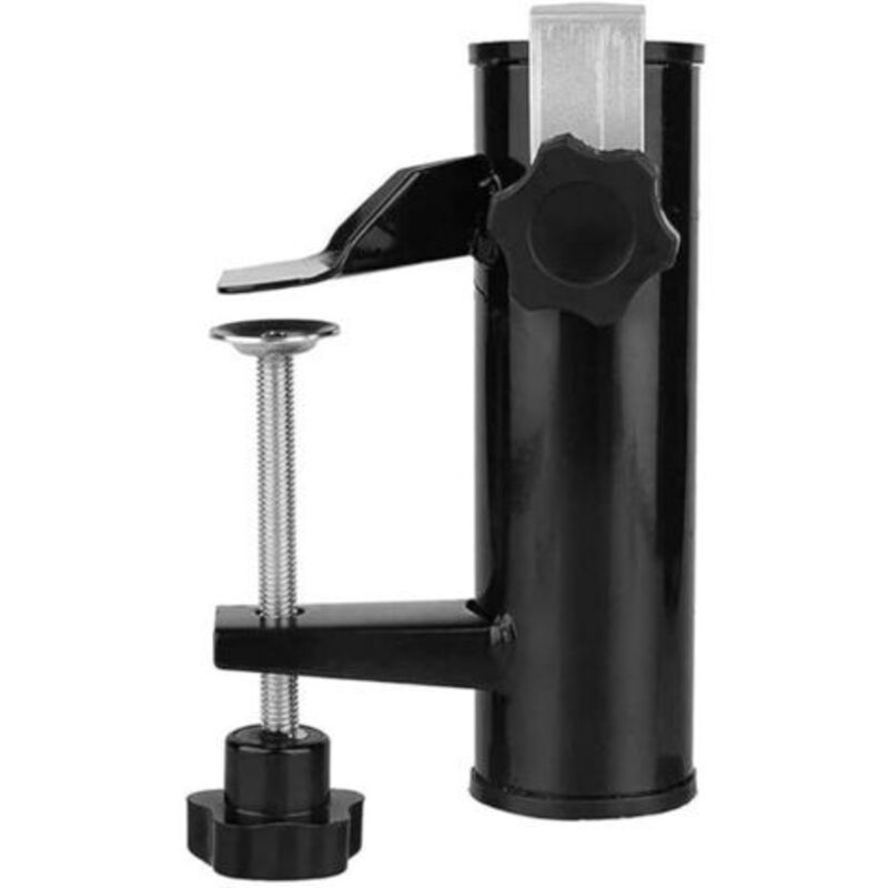 (noir)Porte-Parasol Balustrade De Balcon Support Parasol Balcon Pince Support Pour Table Parasol Accessoires Fixation Pour Balcon, Terrasse Ou Table