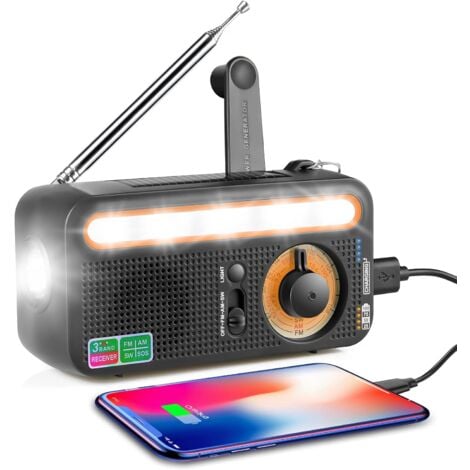 Am Fm Sw – Radio Solaire D'urgence À Piles, Compatible Avec Bluetooth,  Lampe De Poche Led, Multi-bande Avec Haut-parleur - Radio - AliExpress