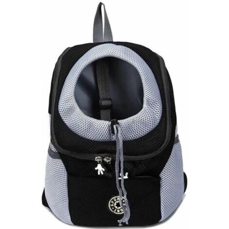 (Noir)Sac à dos pour chien Transporteur portable - Tissu en maille - Noir - Petit