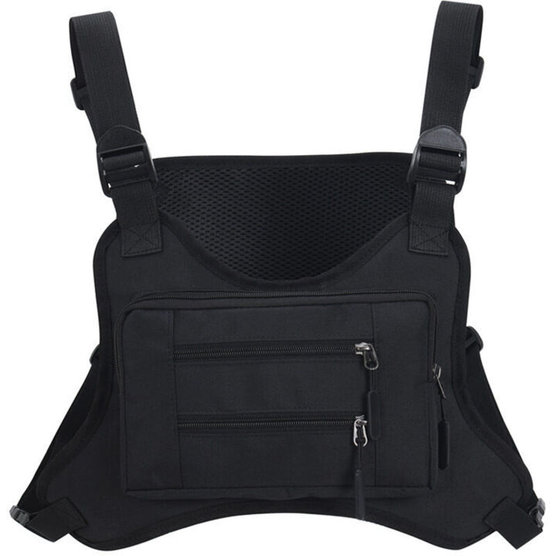 Noir)Sac à outils Sac Poitrine réfléchissant