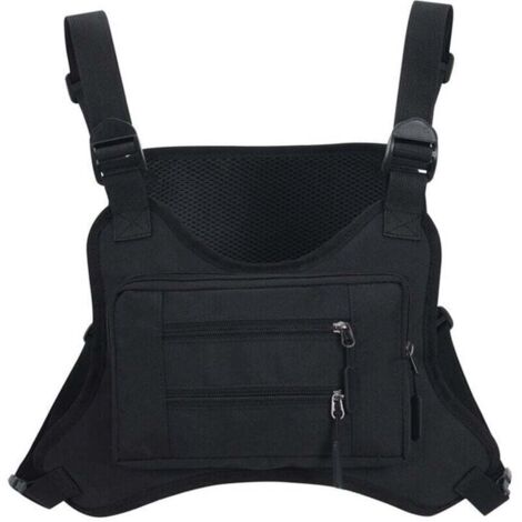 ( noir)Sac à outils Sac Poitrine réfléchissant