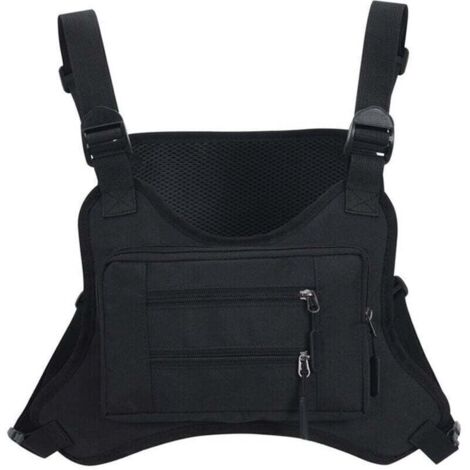 ( noir)Sac à outils Sac Poitrine réfléchissant
