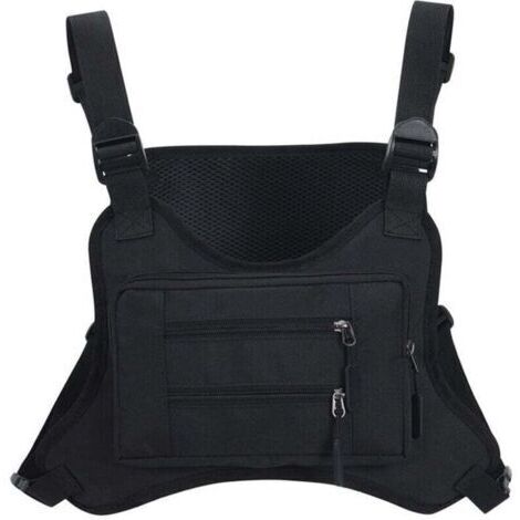 ( noir)Sac à outils Sac Poitrine réfléchissant