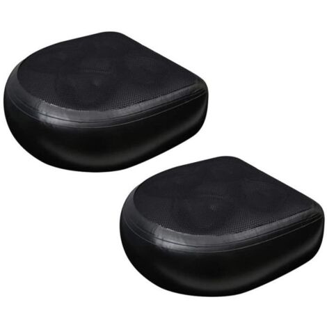(Noir)Siège d'appoint gonflable - 2Pc - Coussin de dossier pour spas - Noir - PVC résistant à la chaleur