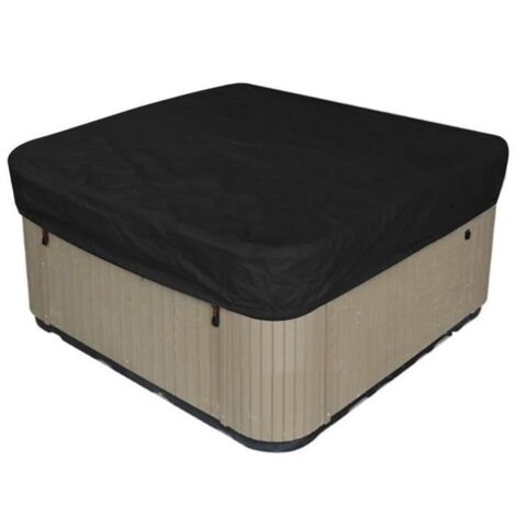 (Noir)SPA Extérieur Baignoire Couverture Housse bache antipoussière 210x210x30cm Noir Haute Qualité