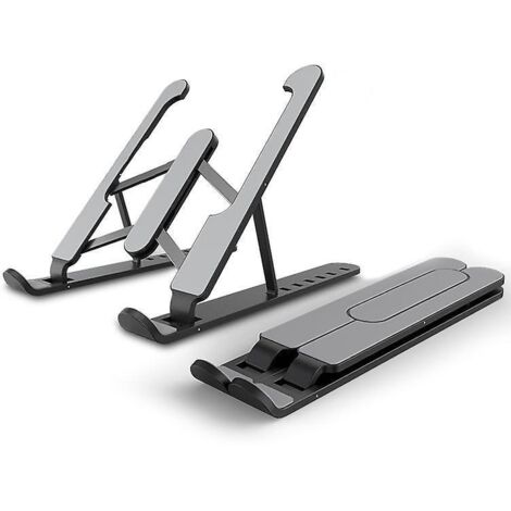 (noir)support Ordinateur Portable Pliable De 10 15,6 Pouces, Compatible Avec Macbook, Dell, Lenovo, Hp, Autres Laptops Tablettes Jusqu' 8 Kg