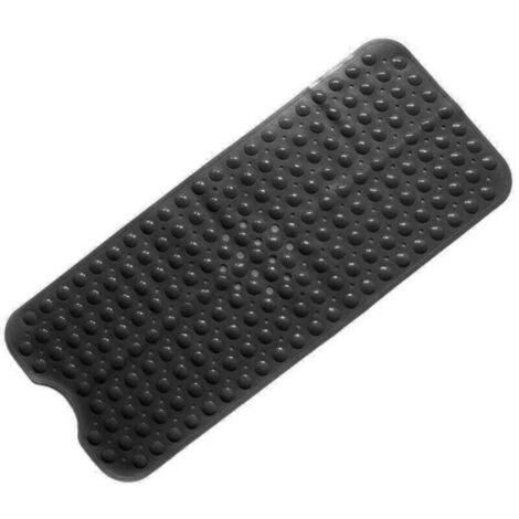 (Noir)Tapis de Bain de Baignoire Antidérapant avec Les Ventouses Puissantes, Baignoire Mat,Sécurité Anti Glisse,Résistant à la Moisissure Lavable en Machine