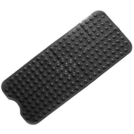 (Noir)Tapis de Bain de Baignoire Antidérapant avec Les Ventouses Puissantes, Baignoire Mat,Sécurité Anti Glisse,Résistant à la Moisissure Lavable en Machine