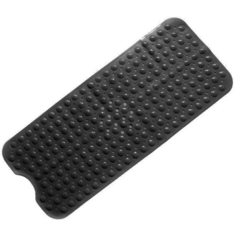 (Noir)Tapis de Bain de Baignoire Antidérapant avec Les Ventouses Puissantes, Baignoire Mat,Sécurité Anti Glisse,Résistant à la Moisissure Lavable en Machine