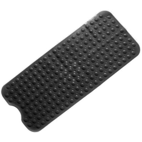 (Noir)Tapis de Bain de Baignoire Antidérapant avec Les Ventouses Puissantes, Baignoire Mat,Sécurité Anti Glisse,Résistant à la Moisissure Lavable en Machine
