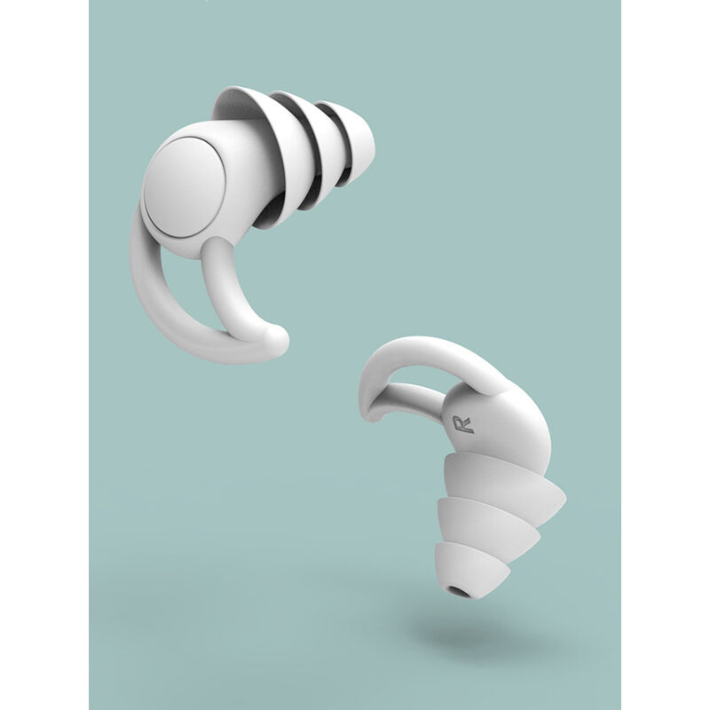 Noise Canceling Sleep Earplugs Waterproof Silicone 33db Noise Canceling Sound Blocking Soft Sleep Earplugs Reusable Earplugs for Sleeping, Snoring (2