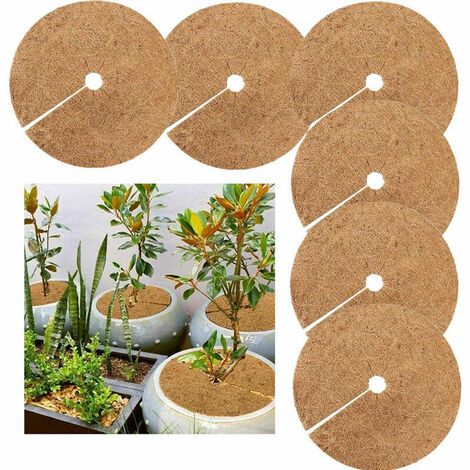 Noix De Coco - 2020Cm Couverture De Disque En En Latex - Naturel Protection Contre Le Gel Et Le Froid Hivernal Des Plantes Et Des Arbres 6Pcs