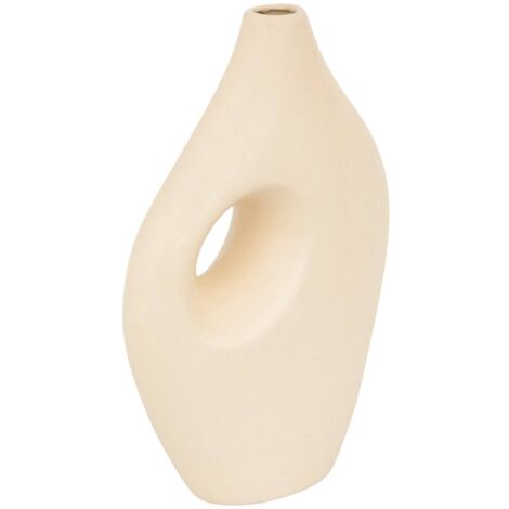 Nola vaso in ceramica beige h30cm - Atmosphera créateur d'intérieur