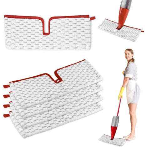 NOLUXA 5 Pièces pour Vileda Spray Balai Recharge Kit,2 en 1 Microfibres Réutilisable pour Vileda 1-2 Spray Max Balai Recharge