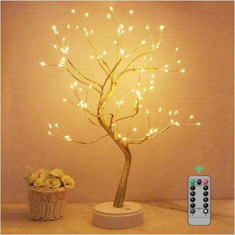 NOLUXA Arbre Lumineux LED Avec Télécommande, USB/Alimenté par Batterie, pour la Décoration de Fête de Mariage