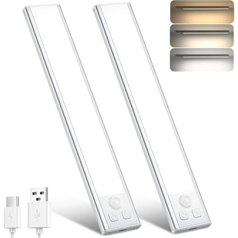 NOLUXA Lampe de Placard, Eclairage Led Rechargeable Interieur Placard,Sans Fi,Dimmable Lampe Led Detecteur Mouvement