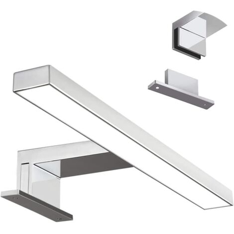 NOLUXA Lampe Miroir LED Salle Bain Lumière 30cm 5W 110V Armoire Maquillage Applique Murale Flicker Free Non Variable (6000K - Blank Froid)