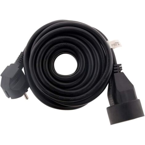 NOLUXA Prolongateur 16A HO5VV-F 3G1,5mm² Noir
