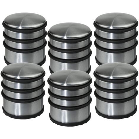 NOLUXA Stop Porte Sol - Lot de 6 Stop-Portes - en Acier Inoxydable- Solide & Pratique (INOX)