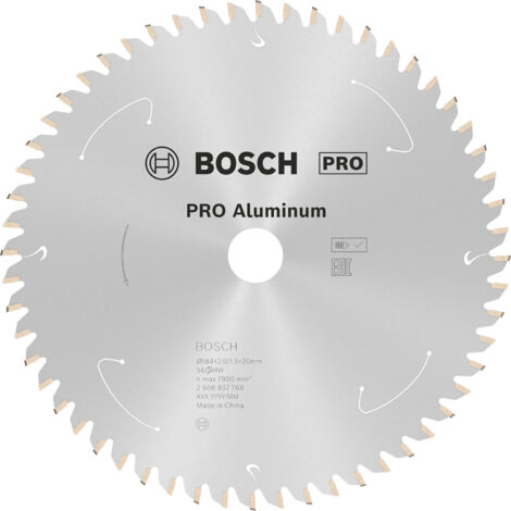 Nom Bosch PRO Lame de scie circulaire sans fil aluminium 184 x 2 x 20 mm - 2608837768